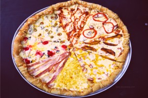 ARMA TU PIZZA hasta 8 sabores diferentes