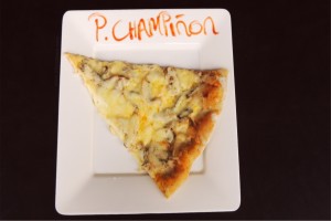 PIZZA CHAMPI��N - POLLO / Valor porci�n