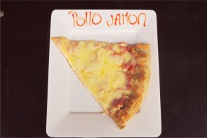 PIZZA POLLO - JAM�N / Valor porci�n