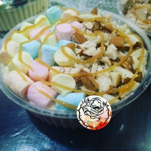 NAPOLE�N CON ALMENDRAS Y MINI MASMELOS