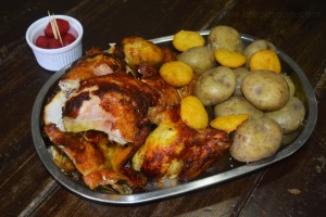 POLLO ENTERO ASADO 