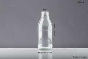 4353 ENVASE DE VIDRIO 400 ML   (B2-P4-E4-A2-A)