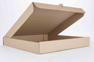 Caja para pizza en cartn corrugado de 35x35x4cm (B2-P2-E2-A4-D)