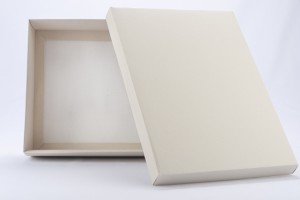 BASE Y TAPA 35X25X10CM BLANCO/CRUDO