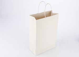 Bolsa de papel tipo Boutique # 4 CRUDO 23X35X11 CM (B3-P1-E2-A4)
