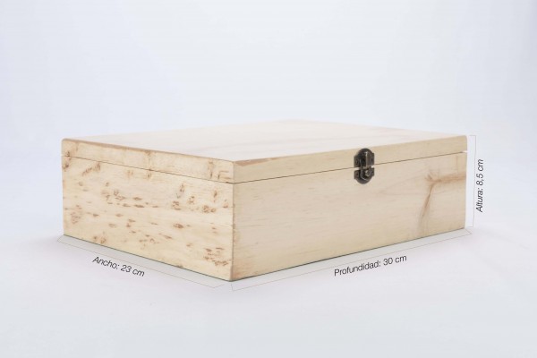 COFRE DE MADERA #6 30X23X8.5 CM - Productora de Cajas y empaques - Medellín