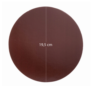 DISCO IMPRESO CAFE 19,5 CM CARTON INDUSTRIAL