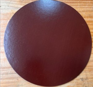 DISCO IMPRESO CAFE 24,5 CM CARTON INDUSTRIAL