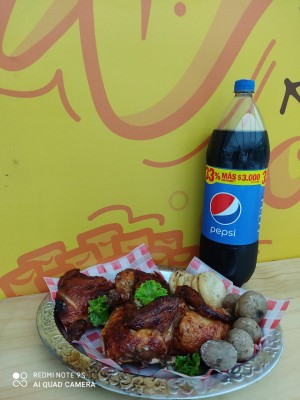 Combo 1 asado (GASEOSA DE 1.5 L + PORCION DE ENSALADA GRANDE)